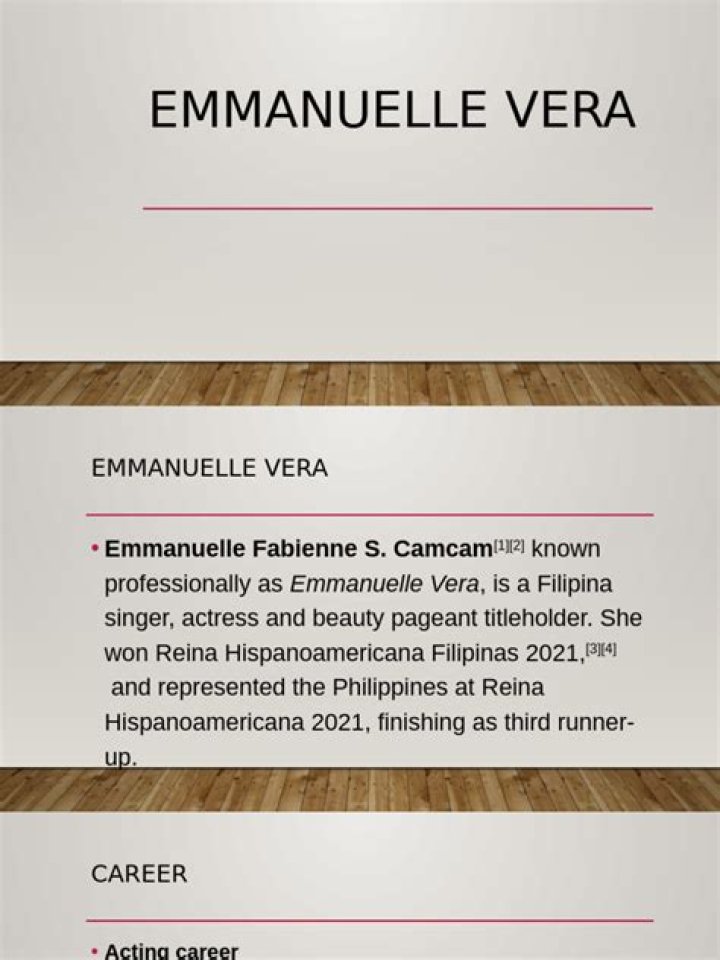 Emmanuelle Vera - BlogNews
