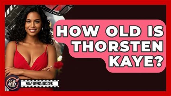 Unveiling The Age And Life Journey Of Thorsten Kaye