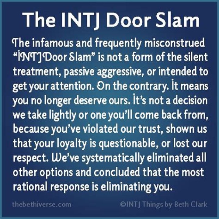 What is Intj door slam?
