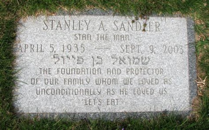 What You Need About Stanley Sandlers Life And Death |